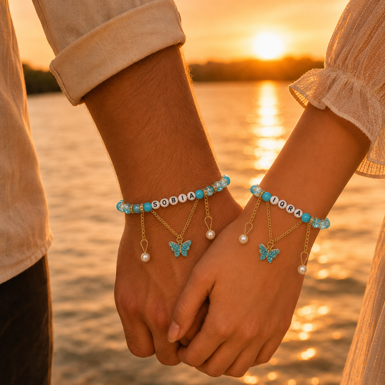 Custom bracelet Butterfly 🦋 Buy 1 Get 1 Free Couple Gift 📦
